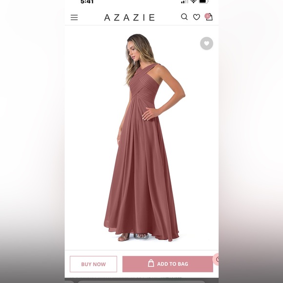 Azazie Bridesmaid dress - worn once - Picture 4 of 8